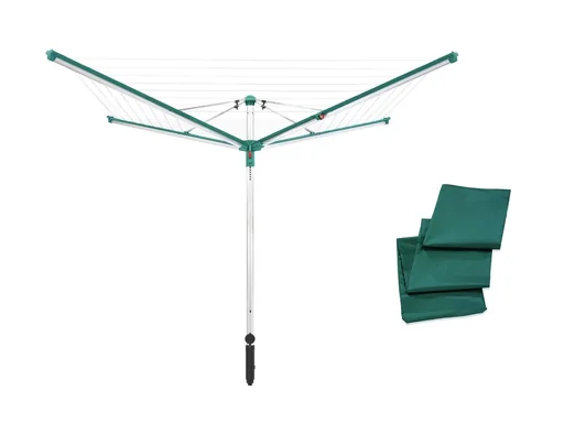 "Clothes dryer "Linomatic 500 deluxe Cover", with cover and ground socket, 50 meter line length image"