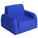 Children's armchair with fold-out cushion