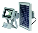 Slimline 10W LED spotlight with SOLAR panel and motion detector