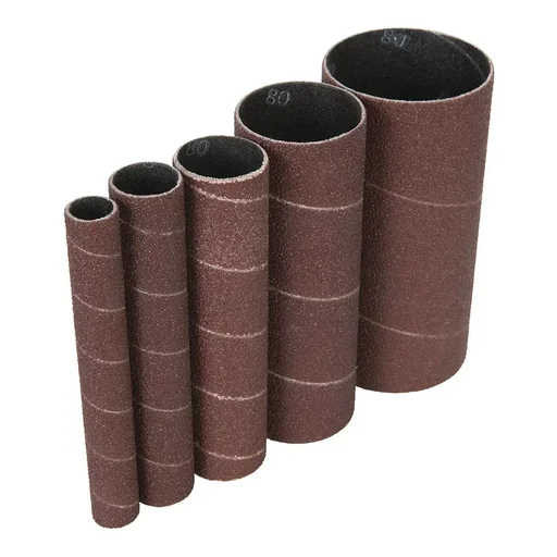 "Corundum grinding sleeves TSPSS80G5PK, 80 grit, 5 pieces image"
