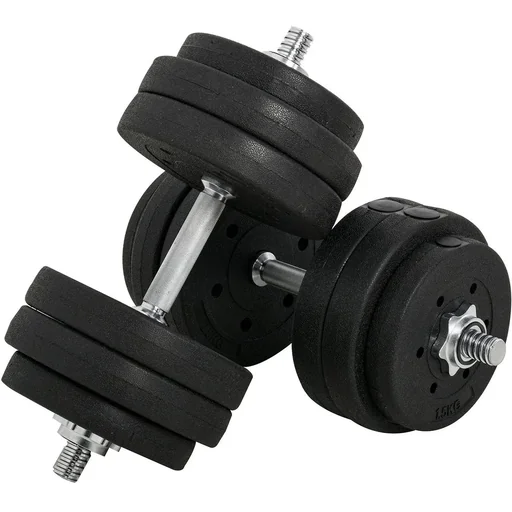 "Dumbbell set 30 kg black image"