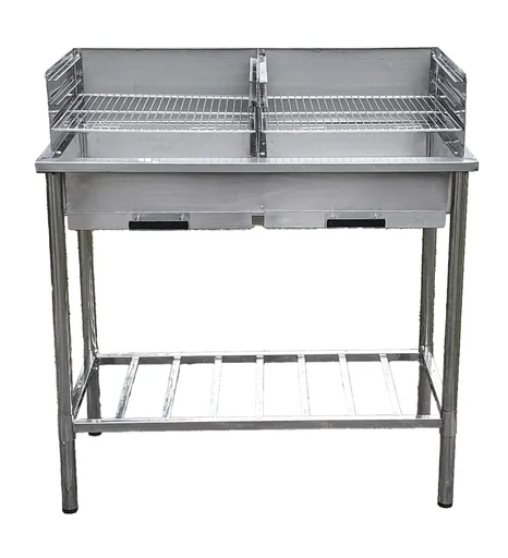 "Stainless steel grill table image"