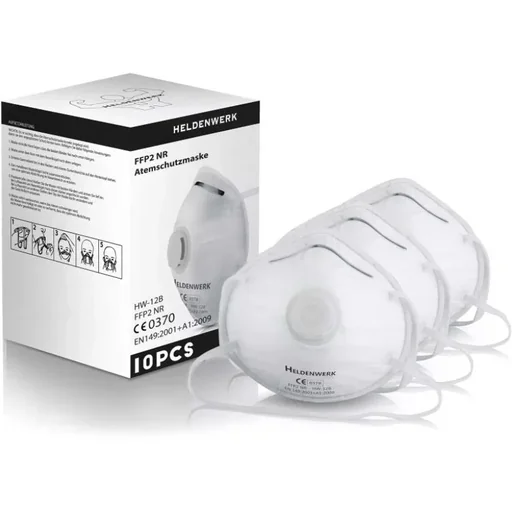 "Dust mask - set of 10 - white image"