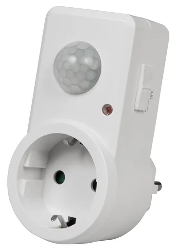 "Socket adapter with 120° PIR sensor image"