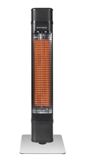 "Patio heater Heat and Beat Tower, standing with integrated speaker image"