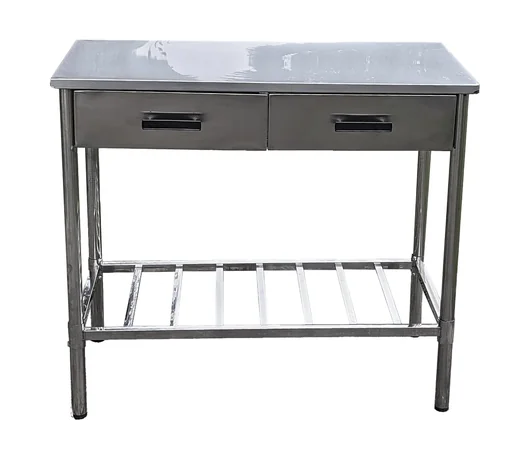 "stainless steel work table image"