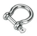 Shackle, curved 1/4" 6mm, 3 pcs.