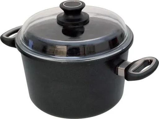 "Cooking pot with glass lid, 20 cm, 12 cm high, 3 liters image"