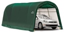 Folieschuur Round Top 18,3 m², groen, 300×610 cm – Garage-in-a-Box, DuPont stalen frame, weerbestendig