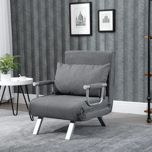 "Sofa bed with armrest 3-in-1 sleeping chair guest bed folding mattress folding bed chaise longue multifunction image"