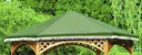 PE roof foil for pavilion "Palma", green
