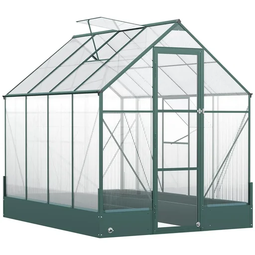 "Greenhouse for the garden, versatile use as a greenhouse, tomato house, cold frame and plant house, 4 mm PC sunshade image"