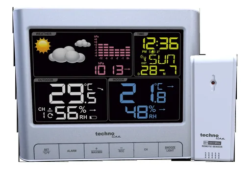 "Weather station WS 6449 with color LED display image"