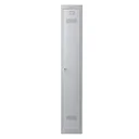 Locker PL Series - 1 door with key lock, 300 mm deep, grey