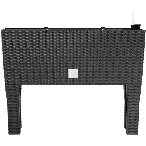 "Planter polyrattan look anthracite 60x25x46cm image"