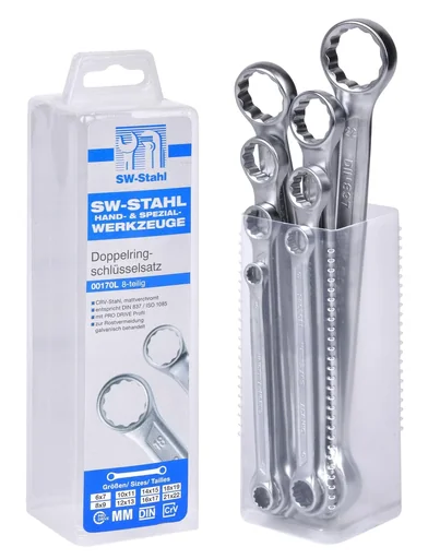 "Double ring spanner set, 6-22 mm, 8 pieces image"