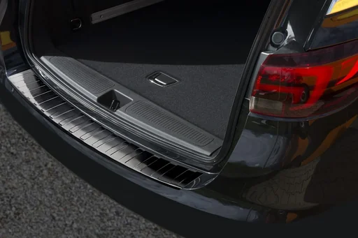 "Stainless steel loading sill protector for Opel Astra V (K) Sports Tourer (Estate) - graphite / black, built from 2015> image"