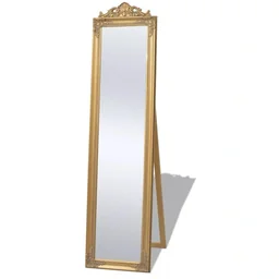 Vrijstaande spiegel Barok 160x40cm goud