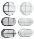 LED wall light, round, 20W, with Samsung chip, anthracite