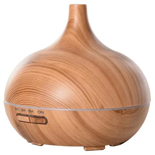 "Aroma Diffuser Humidifier with 7 Colors LED Lights for Home Office Bedroom Essential Oils 400 ml Natural image"