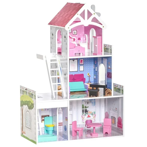 "Children's dollhouse 60 cm x 29 cm x 85 cm image"