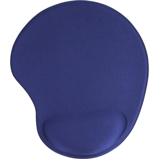 "Mouse pad, blue, with gel wrist rest image"
