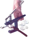 Glass and floor insertion clamp with 12 pressure plates from 22-40mm