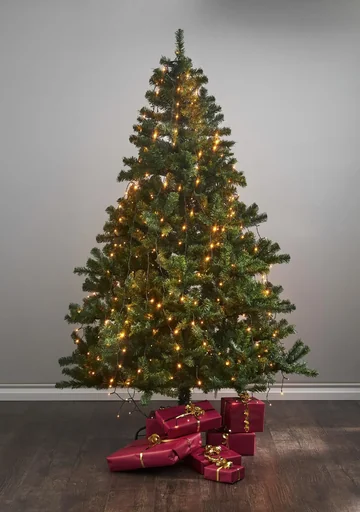 "String lights - 360 warm white LEDs on 8 strands image"