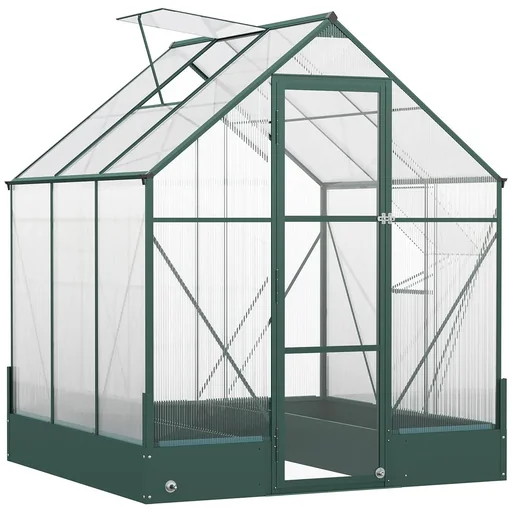 "Greenhouse for the garden, versatile use as a greenhouse, tomato house, cold frame and plant house, 4 mm PC sunshade image"