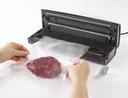 Stainless steel compact vacuum sealer, 130 watts including labels, 100 pieces