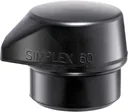 SIMPLEX impact insert rubber composition, black, 80S