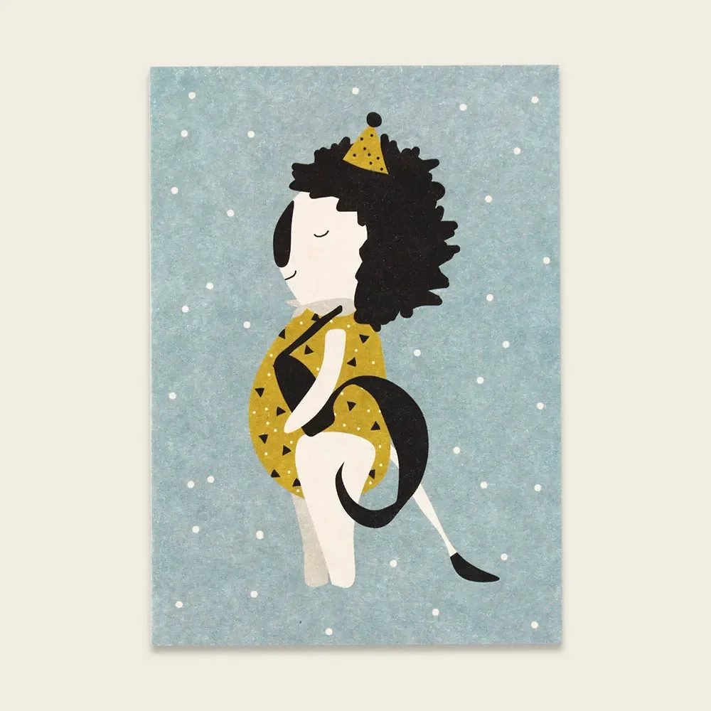 "Ava & Yves ansichtkaart leeuw "5 image"