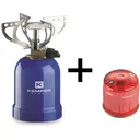 Gas cooker with 4 supports 2050W Blue with gas bottle container