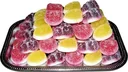 Fruit jelly with yogurt, 1000 g - strawberry, mango, currant