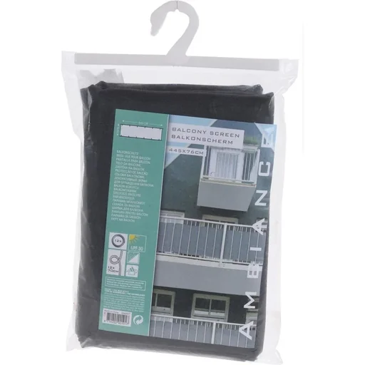 "Ambiance balcony privacy screen - 445 x 76 cm - Grey - Polyester image"