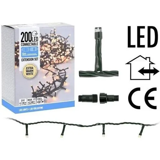 "Christmas lights - Linkable - 200 LED - 6 meters - Warm white image"