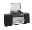 Music center with record player, DAB+ radio, CD and cassette