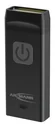 Mini LED flashlight with integrated USB-A plug, dimmable