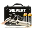 Soldering iron set etc. in a metal box