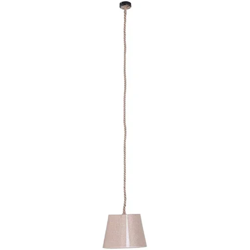 "Hanging lamp ceiling lamp hemp rope lampshade E27 40 W beige ?35 x 160 cm (without bulb) image"