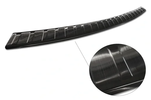 "Stainless steel loading sill protector, BMW IX3 G08, 2020>, graphite/black, original equipment manufacturer quality, deburred edges image"