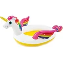 Unicorn pool with water sprinkler