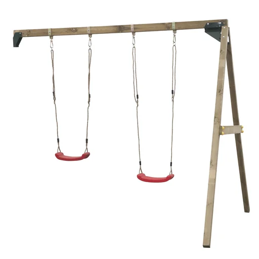 "Double swing attachment Roger squared timber for wall mounting or play towers image"