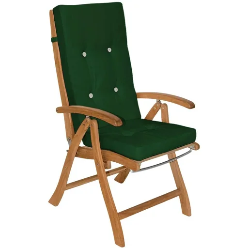 "6x seat cushions for green - 120 x 45 x 5cm image"