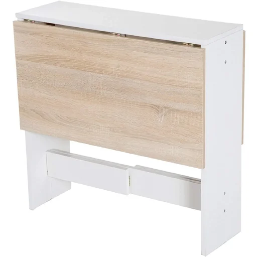 "Dining table folding table desk oak white image"