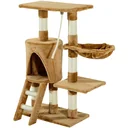 Scratching post, cat tree, climbing tree, cat bed, play tree, brown