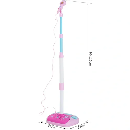 "Children's stand microphone karaoke pink image"