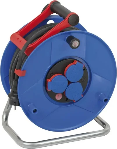 "Garant IP44 cable reel, diameter 290mm, special plastic, 3 x 230V socket, 40m image"