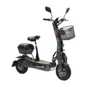 E-scooter "Evoking" Safety 45 km/h including indicators and luggage case, black