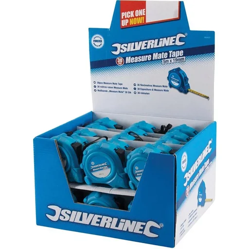 "Measure Mate' Tape Measure Display Box 30 pieces, 5 m x 19 mm image"
